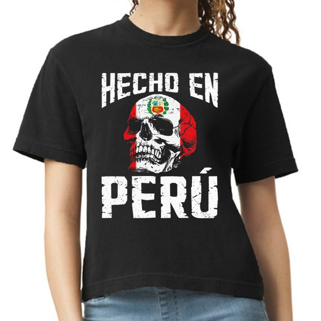 Hecho En Perú Peruvian Heritage Peruvian Flag Peru Comfort Colors Boxy T-Shirt