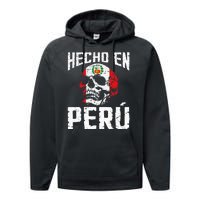 Hecho En Perú Peruvian Heritage Peruvian Flag Peru Performance Fleece Hoodie