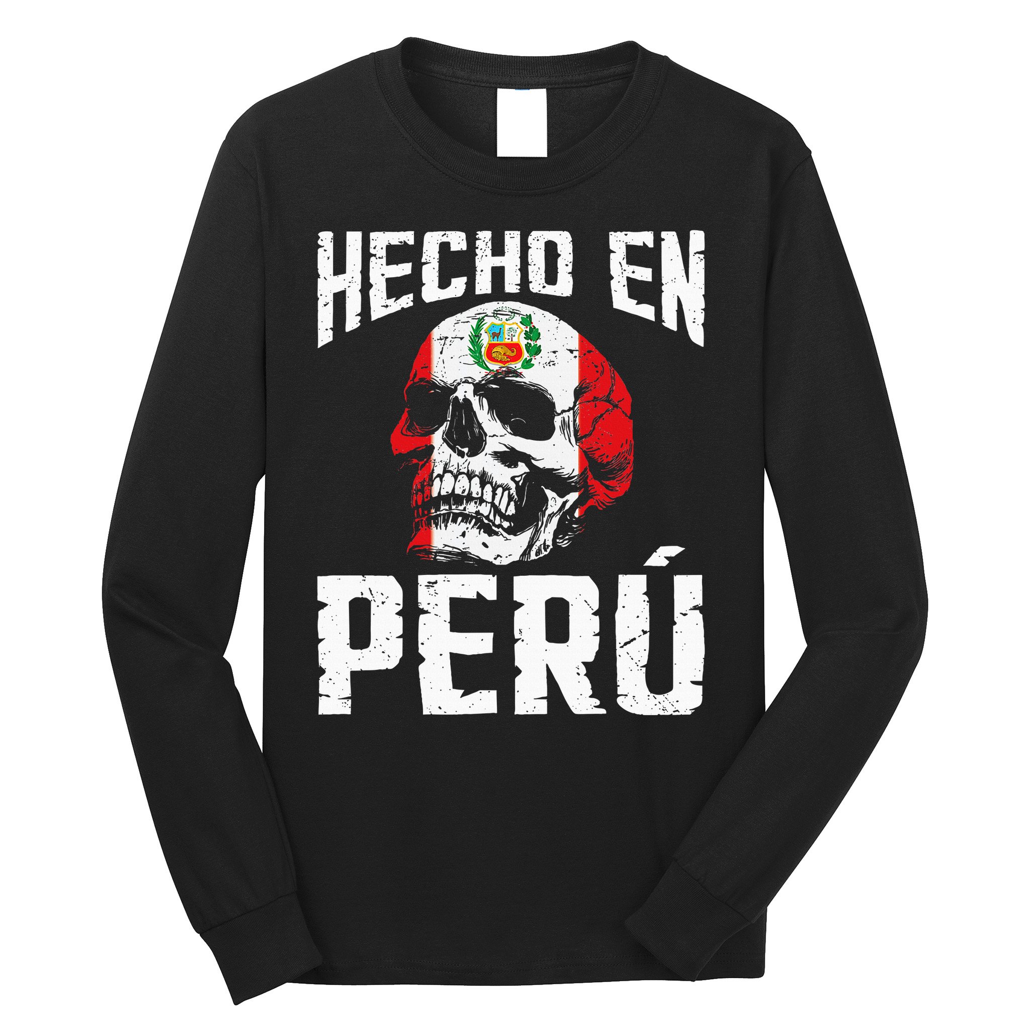 Hecho En Perú Peruvian Heritage Peruvian Flag Peru Long Sleeve Shirt