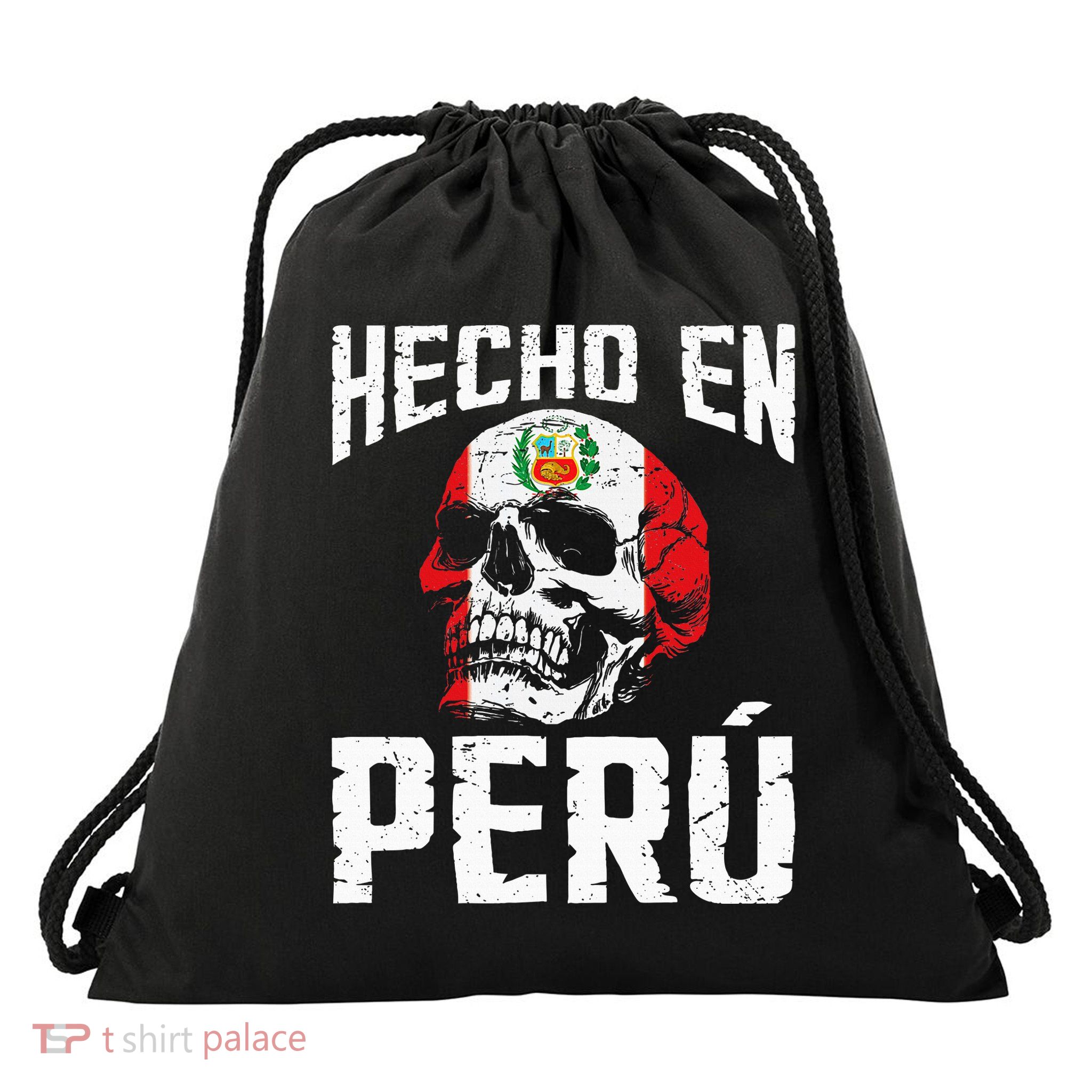 Hecho En Perú Peruvian Heritage Peruvian Flag Peru Drawstring Bag