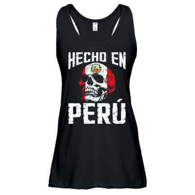 Hecho En Perú Peruvian Heritage Peruvian Flag Peru Ladies Essential Flowy Tank