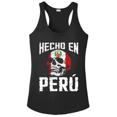 Hecho En Perú Peruvian Heritage Peruvian Flag Peru Ladies PosiCharge Competitor Racerback Tank