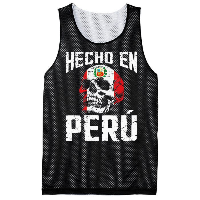 Hecho En Perú Peruvian Heritage Peruvian Flag Peru Mesh Reversible Basketball Jersey Tank