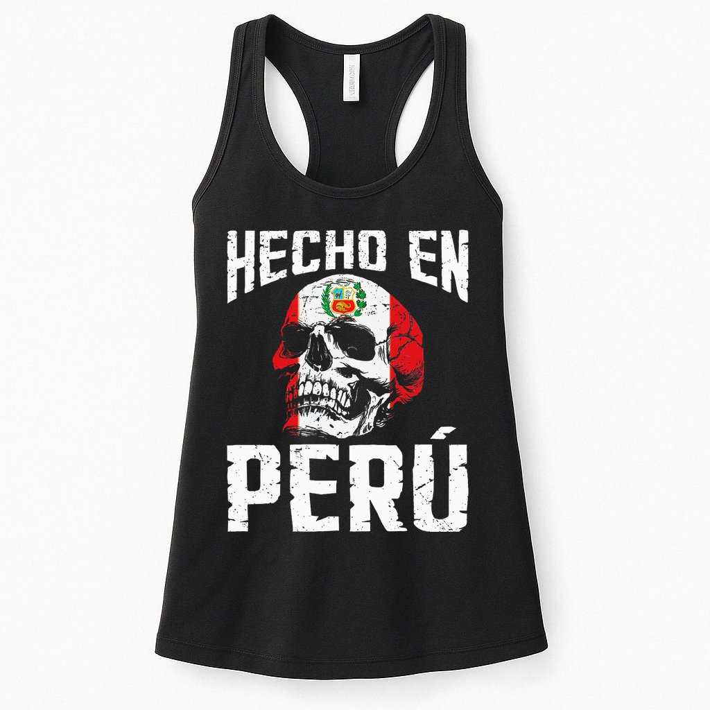 Hecho En Perú Peruvian Heritage Peruvian Flag Peru Womens Tank Top