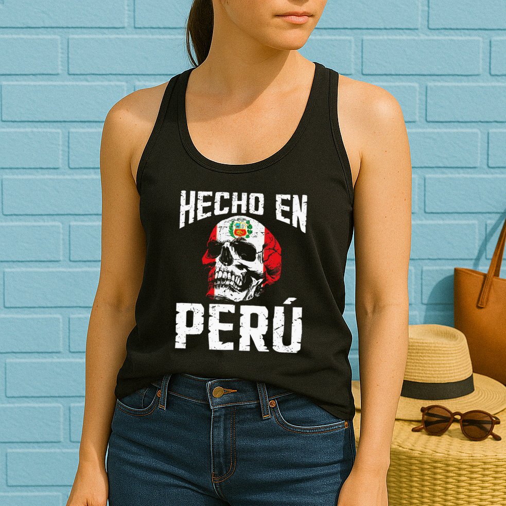 Hecho En Perú Peruvian Heritage Peruvian Flag Peru Womens Tank Top