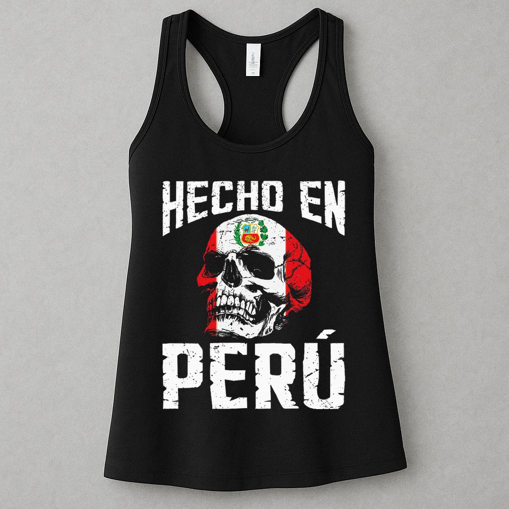 Hecho En Perú Peruvian Heritage Peruvian Flag Peru Womens Tank Top