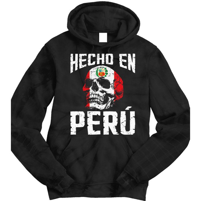 Hecho En Perú Peruvian Heritage Peruvian Flag Peru Tie Dye Hoodie