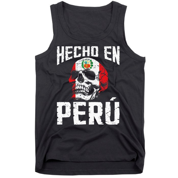 Hecho En Perú Peruvian Heritage Peruvian Flag Peru Tank Top