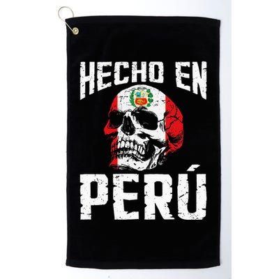 Hecho En Perú Peruvian Heritage Peruvian Flag Peru Golf Towel