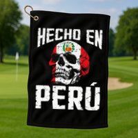 Hecho En Perú Peruvian Heritage Peruvian Flag Peru Golf Towel