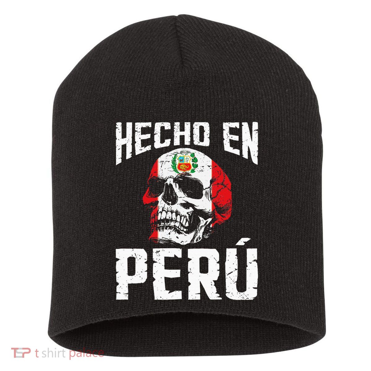 Hecho En Perú Peruvian Heritage Peruvian Flag Peru Short Acrylic Beanie