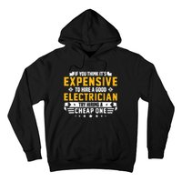 Humorous Electrician Pun Funny Electrician Technician Hoodie