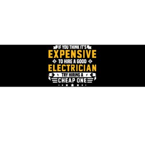 Humorous Electrician Pun Funny Electrician Technician Bumper Sticker