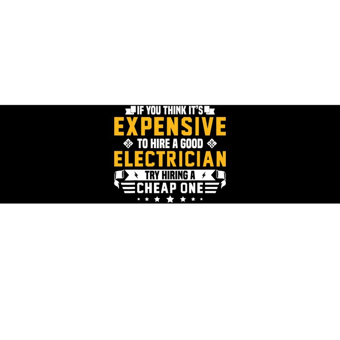 Humorous Electrician Pun Funny Electrician Technician Bumper Sticker