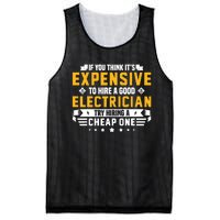 Humorous Electrician Pun Funny Electrician Technician Mesh Reversible Basketball Jersey Tank