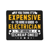 Humorous Electrician Pun Funny Electrician Technician Mousepad