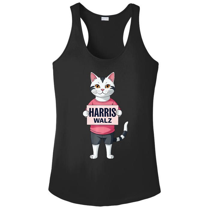 Harris Election President Walz 2024 Ladies PosiCharge Competitor Racerback Tank