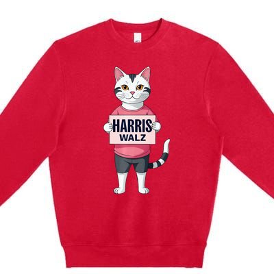 Harris Election President Walz 2024 Premium Crewneck Sweatshirt