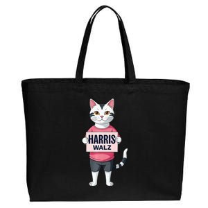 Harris Election President Walz 2024 Cotton Canvas Jumbo Tote