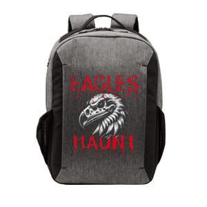 Halloween Eagle Pride Haunt Mascot School Spirit Skull Retro Vector Backpack