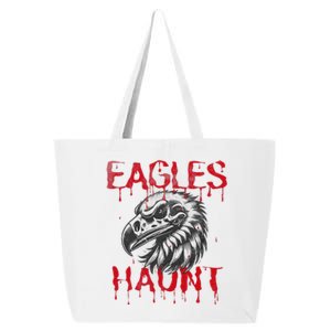 Halloween Eagle Pride Haunt Mascot School Spirit Skull Retro 25L Jumbo Tote