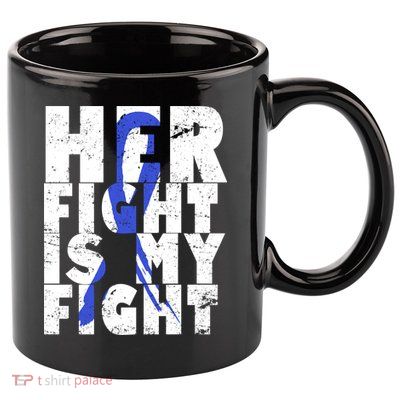 Her Fight ALS  Awareness 11oz C Handle Ceramic Mug