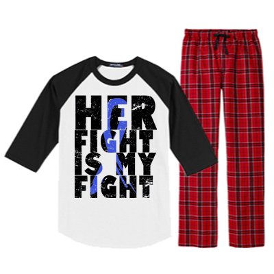 Her Fight ALS  Awareness Raglan Sleeve Pajama Set