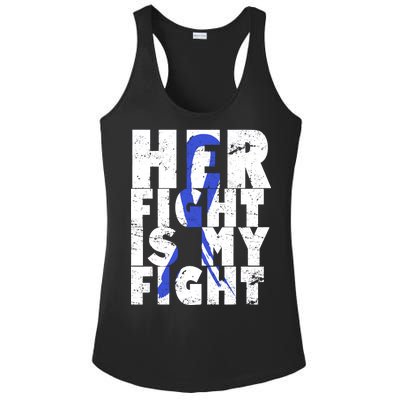 Her Fight ALS  Awareness Ladies PosiCharge Competitor Racerback Tank