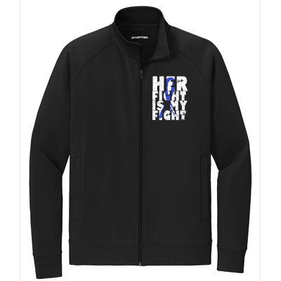 Her Fight ALS  Awareness Stretch Full-Zip Cadet Jacket