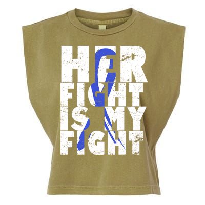 Her Fight ALS  Awareness Garment-Dyed Women's Muscle Tee