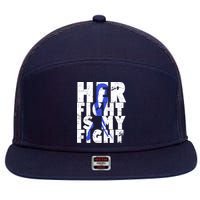 Her Fight ALS  Awareness 7 Panel Mesh Trucker Snapback Hat