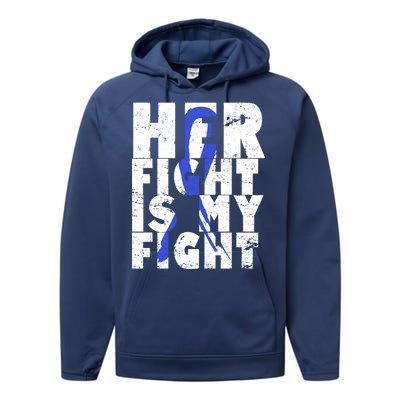 Her Fight ALS  Awareness Performance Fleece Hoodie