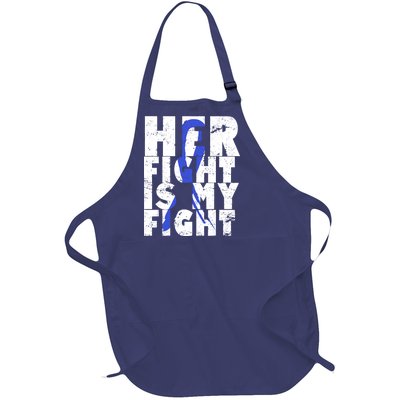 Her Fight ALS  Awareness Full-Length Apron With Pockets