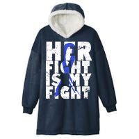 Her Fight ALS  Awareness Hooded Wearable Blanket