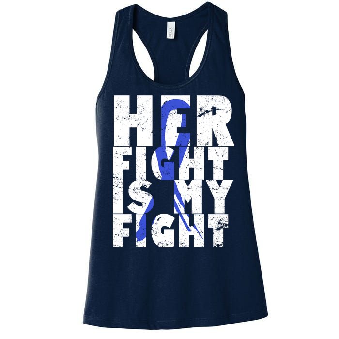 Her Fight ALS  Awareness Women's Racerback Tank