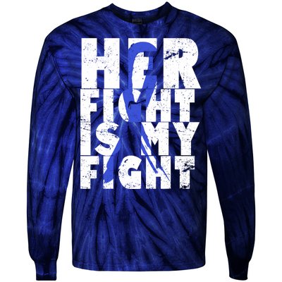 Her Fight ALS  Awareness Tie-Dye Long Sleeve Shirt