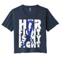Her Fight ALS  Awareness Women's Crop Top Tee