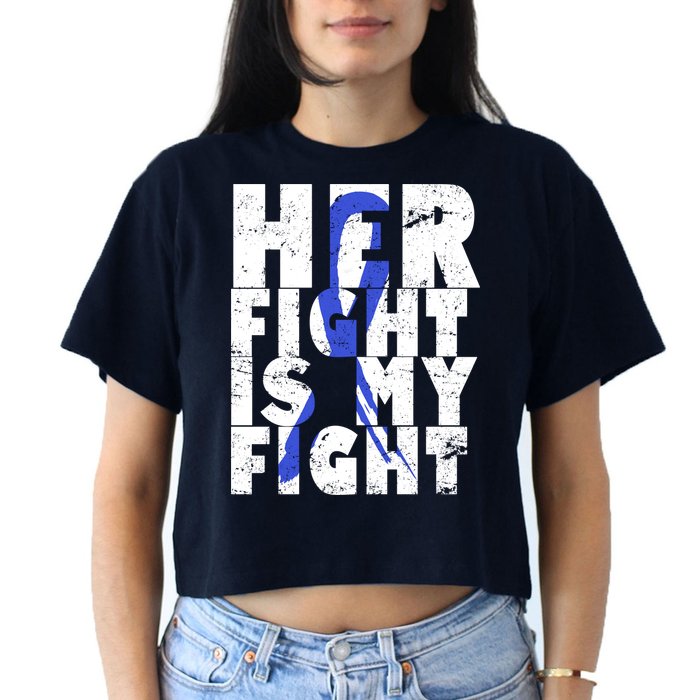 Her Fight ALS  Awareness Women's Crop Top Tee