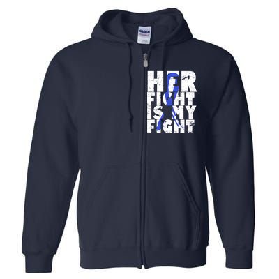 Her Fight ALS  Awareness Full Zip Hoodie