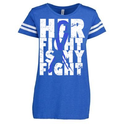 Her Fight ALS  Awareness Enza Ladies Jersey Football T-Shirt