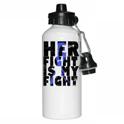 Her Fight ALS  Awareness Aluminum Water Bottle