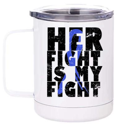 Her Fight ALS  Awareness 12 oz Stainless Steel Tumbler Cup