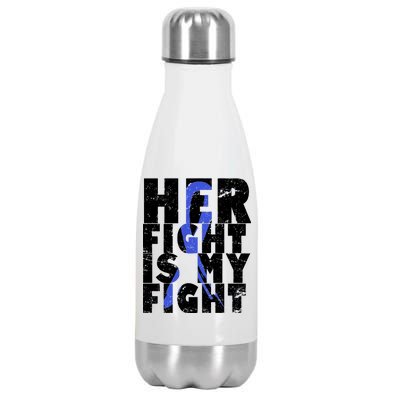 Her Fight ALS  Awareness Stainless Steel Insulated Water Bottle