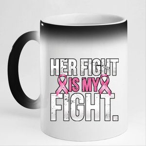 Her Fight Is My Fight 11oz Black Color Changing Mug