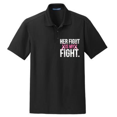 Her Fight Is My Fight Dry Zone Grid Polo