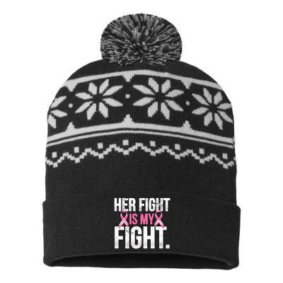 Her Fight Is My Fight USA-Made Snowflake Beanie