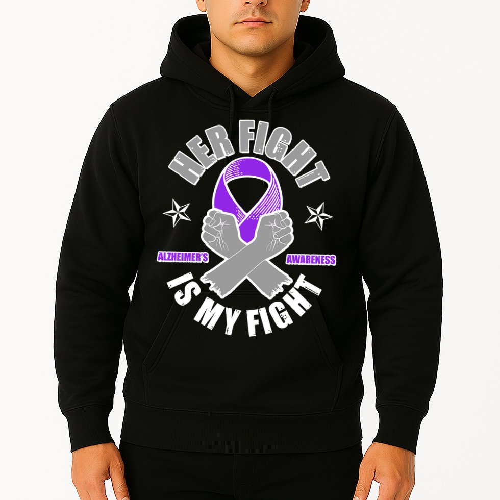 Her Fight Is My Fight Alzheimer's Awareness Hoodie