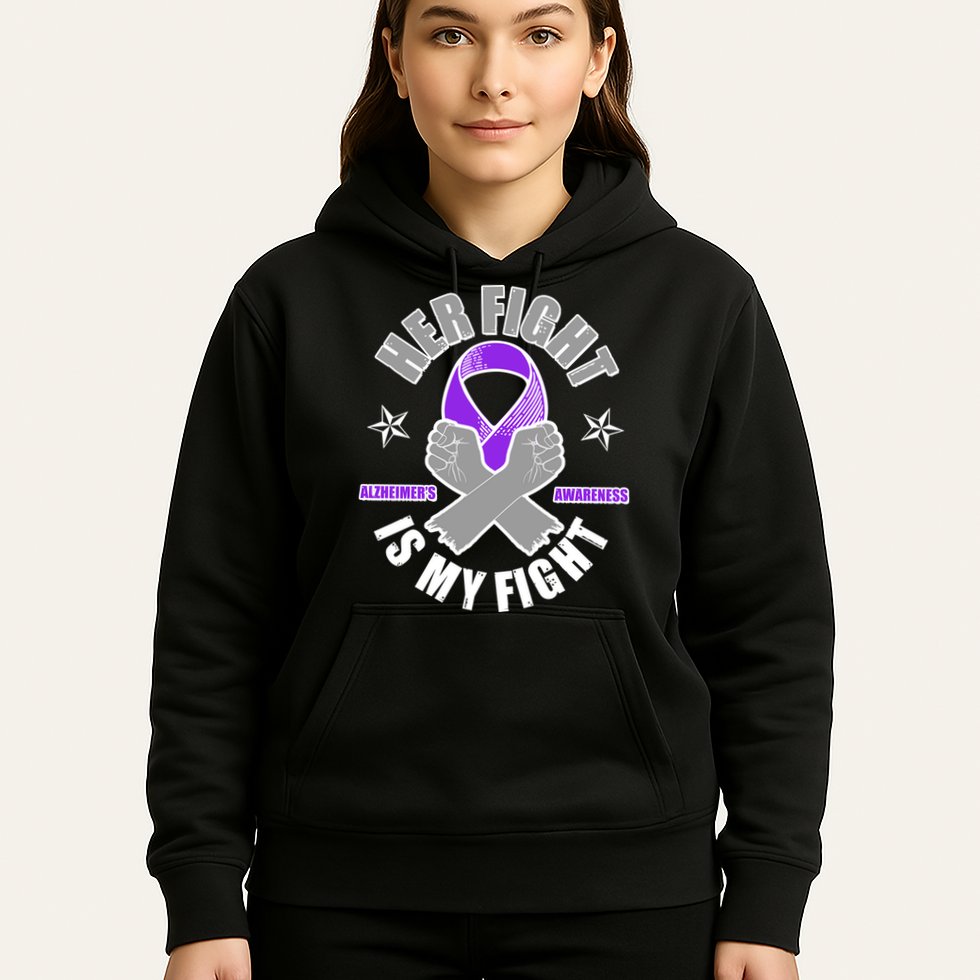 Her Fight Is My Fight Alzheimer's Awareness Hoodie