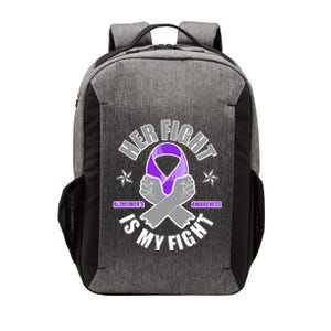 Her Fight Is My Fight Alzheimer's Awareness Vector Backpack