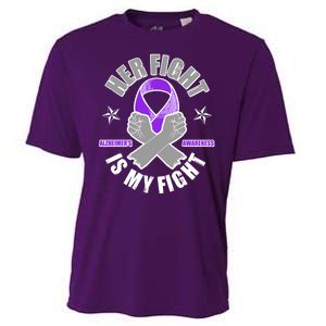 Her Fight Is My Fight Alzheimer's Awareness Cooling Performance Crew T-Shirt